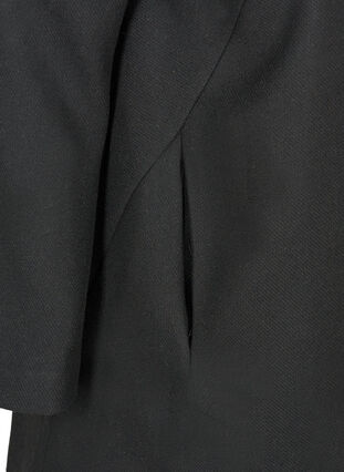High neck jacket with buttons, Black, Packshot image number 3