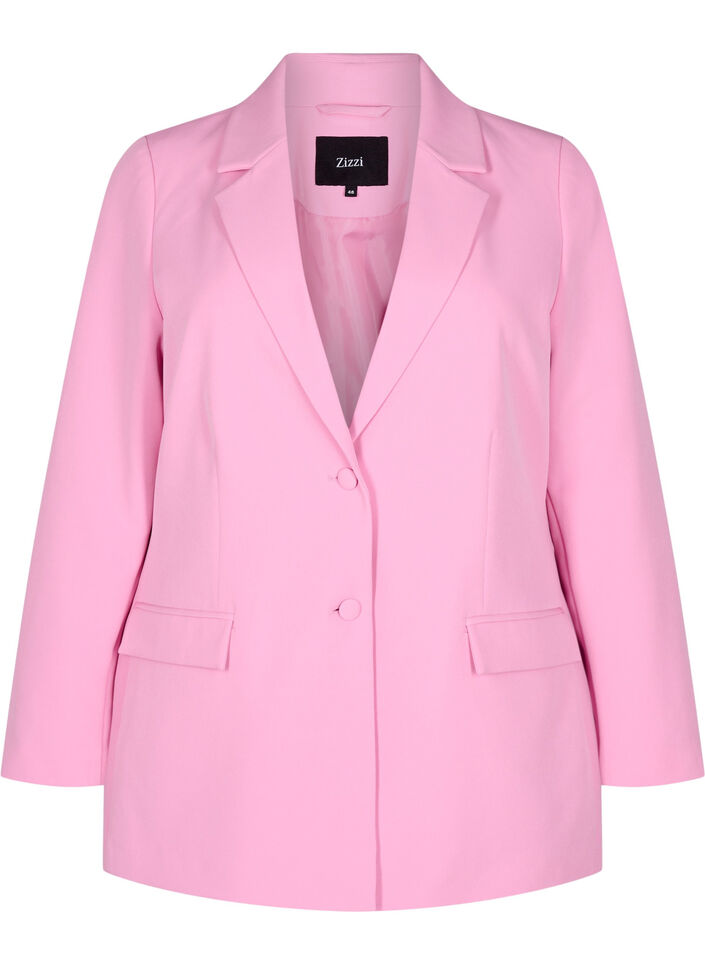 Classic blazer with button closure, Pink, Packshot image number 0