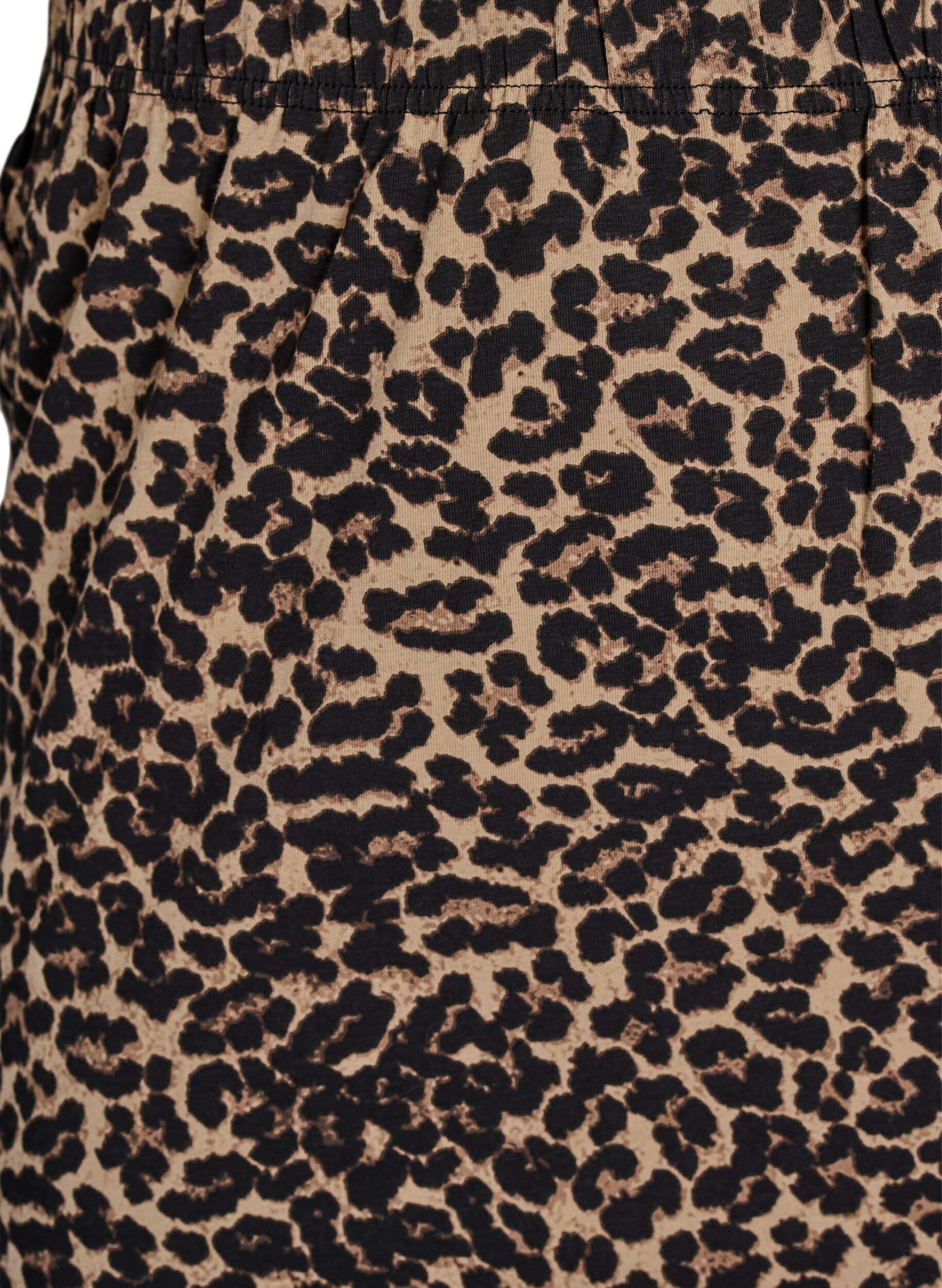 Zizzifashion Midi skirt with slit and leopard print, Brown, Packshot image number 2