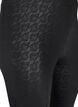 Faux leather leggings with lace texture, Black, Packshot image number 2