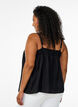 Viscose top with narrow straps, Black, Model image number 2