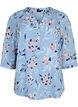 Dotted blouse with 3/4 sleeves, Outline Flower, Packshot image number 0
