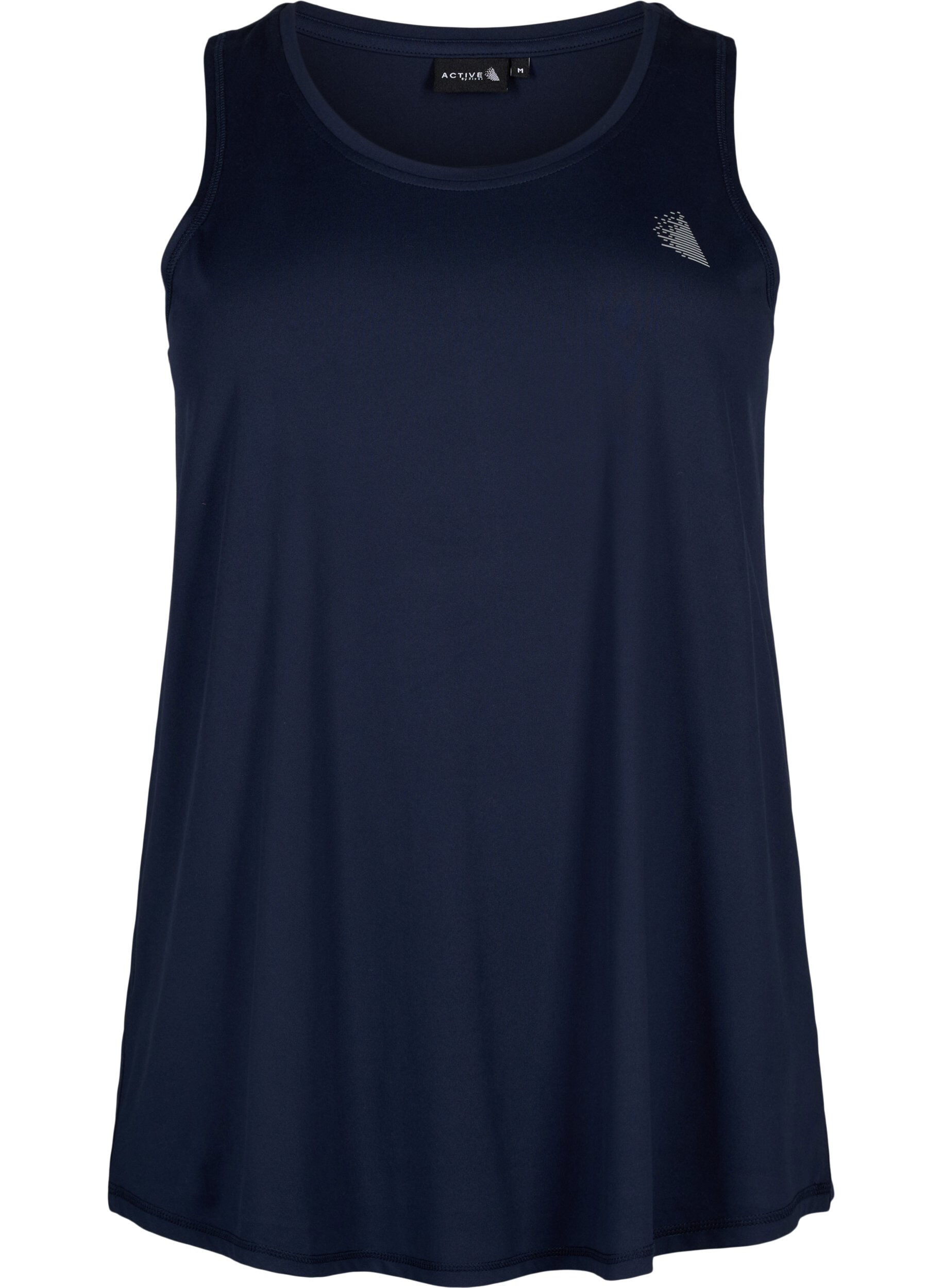 Training top with a round neck