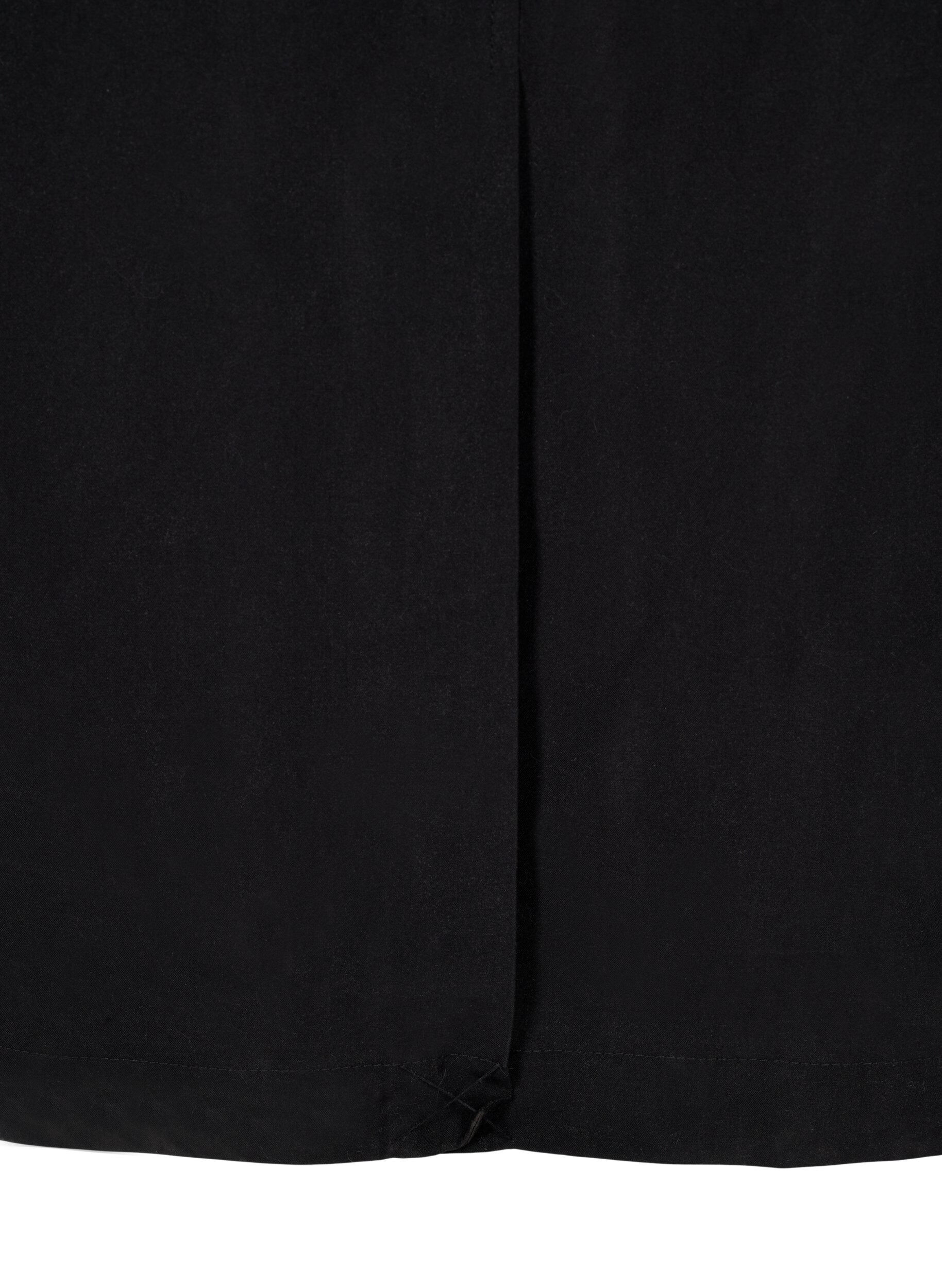 Zizzifashion Long trench coat with belt, Black, Packshot image number 3