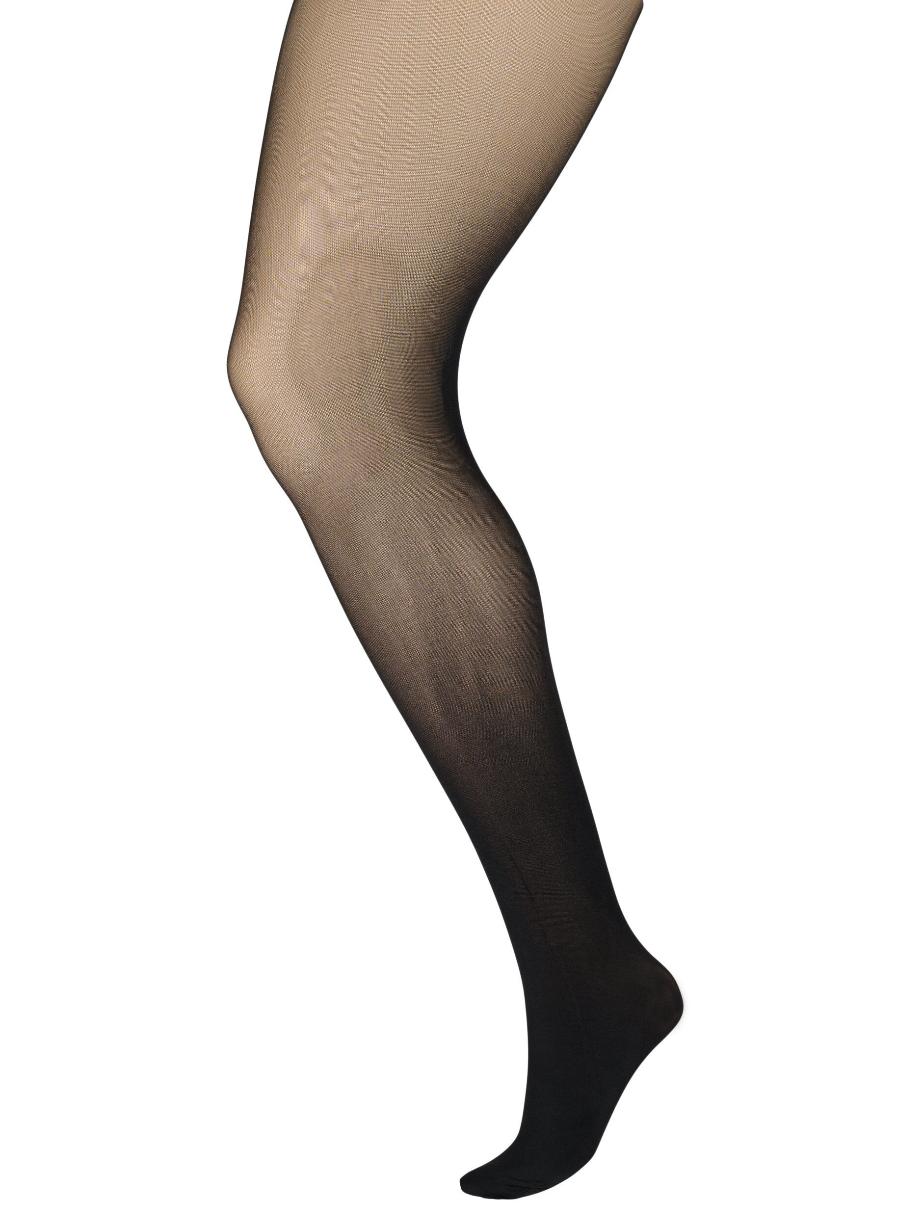 Zizzifashion Tights in 40 denier with push-up effect., Black, Packshot image number 0
