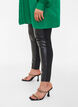 Leggings with faux leather, Black, Model image number 0