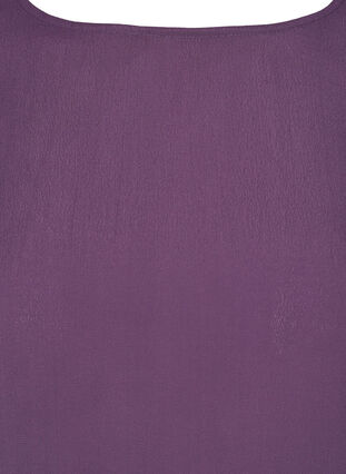 Viscose blouse with 3/4 sleeves and smock, Vintage Violet, Packshot image number 2