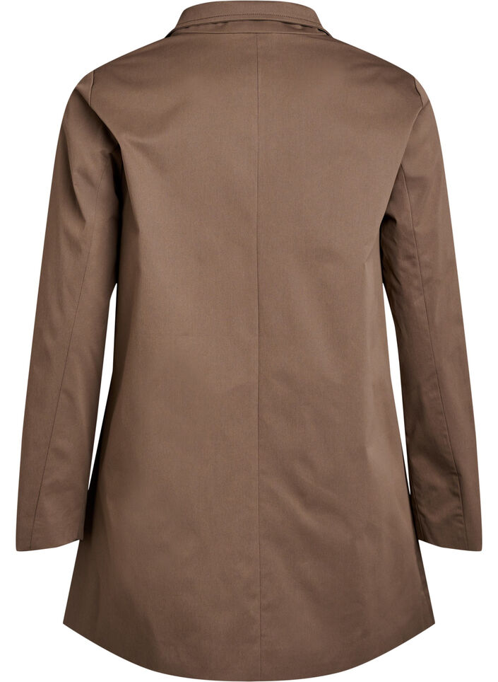 Water-repellent spring jacket with an A-line cut, Brown, Packshot image number 1
