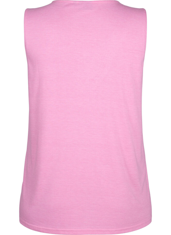 Sleeveless top with lace, Rosebloom, Packshot image number 1