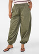 Balloon trousers with pockets and an elasticated waistband, Green, Model image number 2