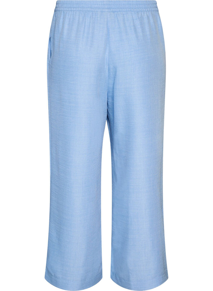 Loose trousers with elasticated waistband and pockets, Light Blue, Packshot image number 1