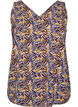 Printed top with v-neck, Blue, Packshot image number 0