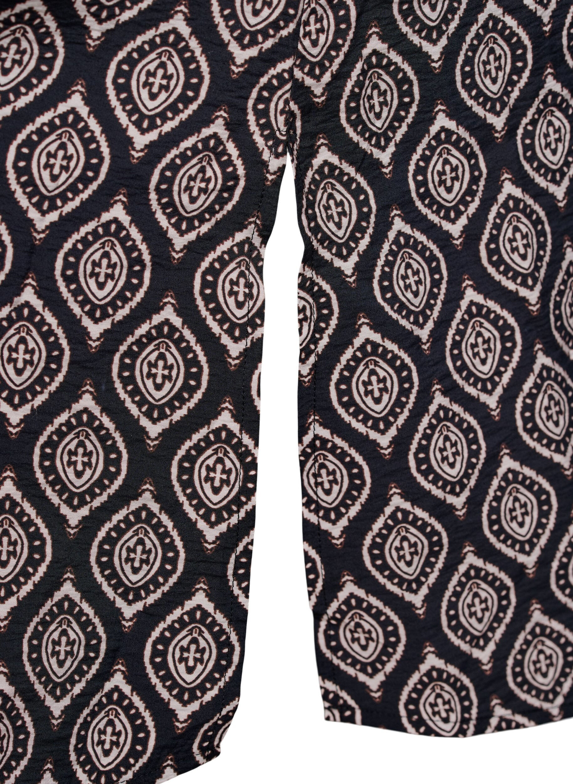 Zizzifashion V-neck dress in viscose, Blue, Packshot image number 3