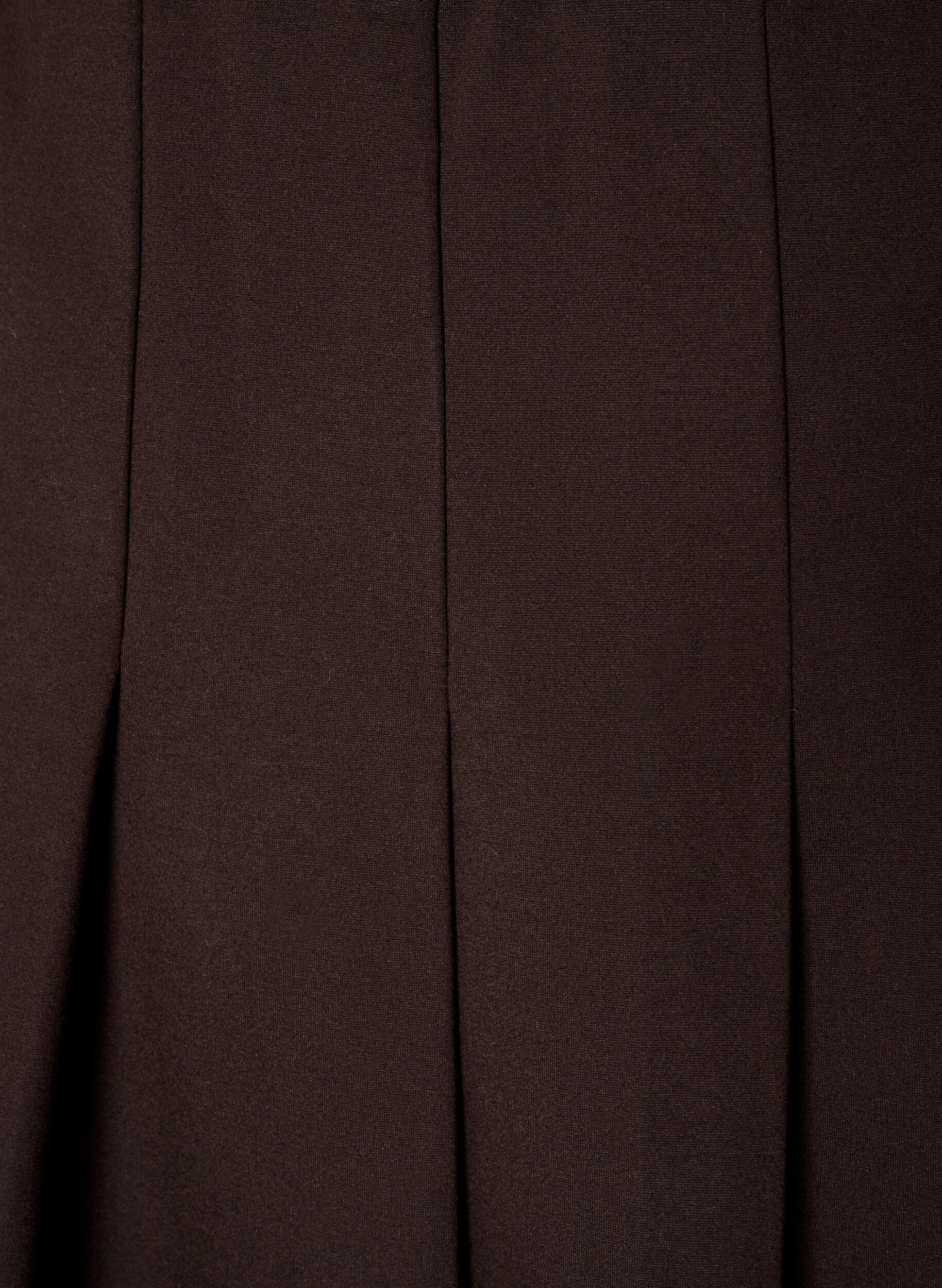 ZizzifashionShort pleated skirt with elasticated waist, Brown, Packshot image number 2
