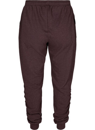 Loose joggers with ruching, Decadent Chocolate, Packshot image number 1