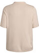 Fine-knit polo shirt with short sleeves, Beige, Packshot image number 1