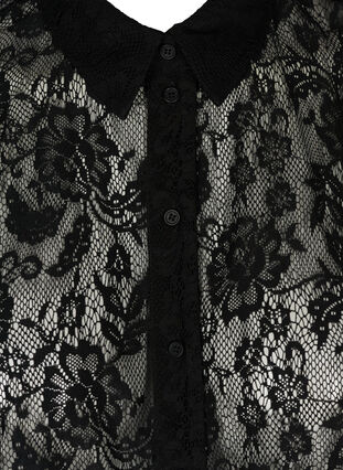 Collar with lace, Black, Packshot image number 2