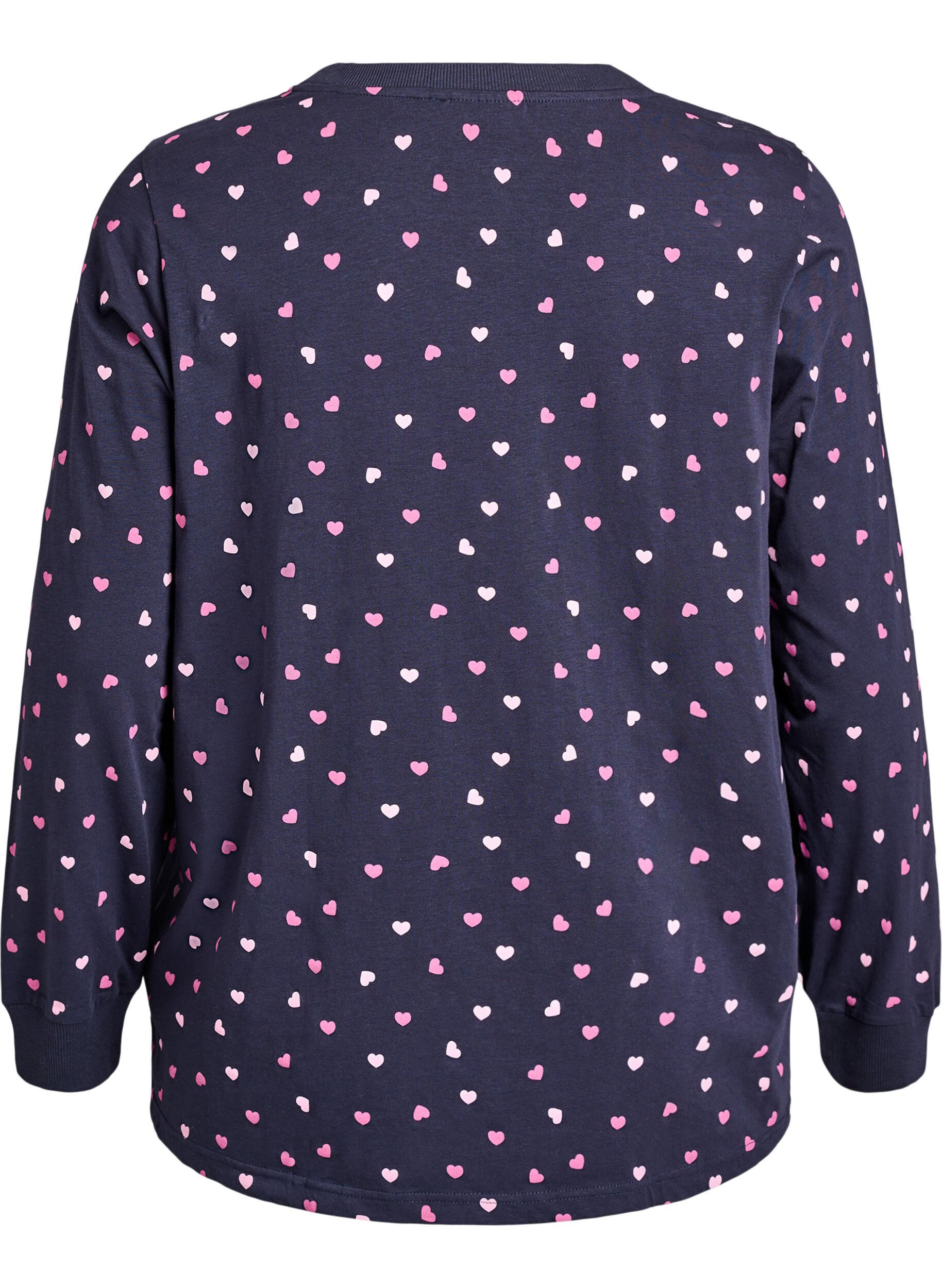 Zizzifashion Printed night top, Blue, Packshot image number 1