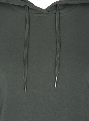 Sweatshirt with hood and pockets, Thyme, Packshot image number 2