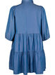 Denim dress in TENCEL™ Lyocell with 3/4 sleeves, Blue Denim, Packshot image number 1