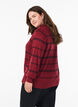Knit blouse with collar, Red, Model image number 2