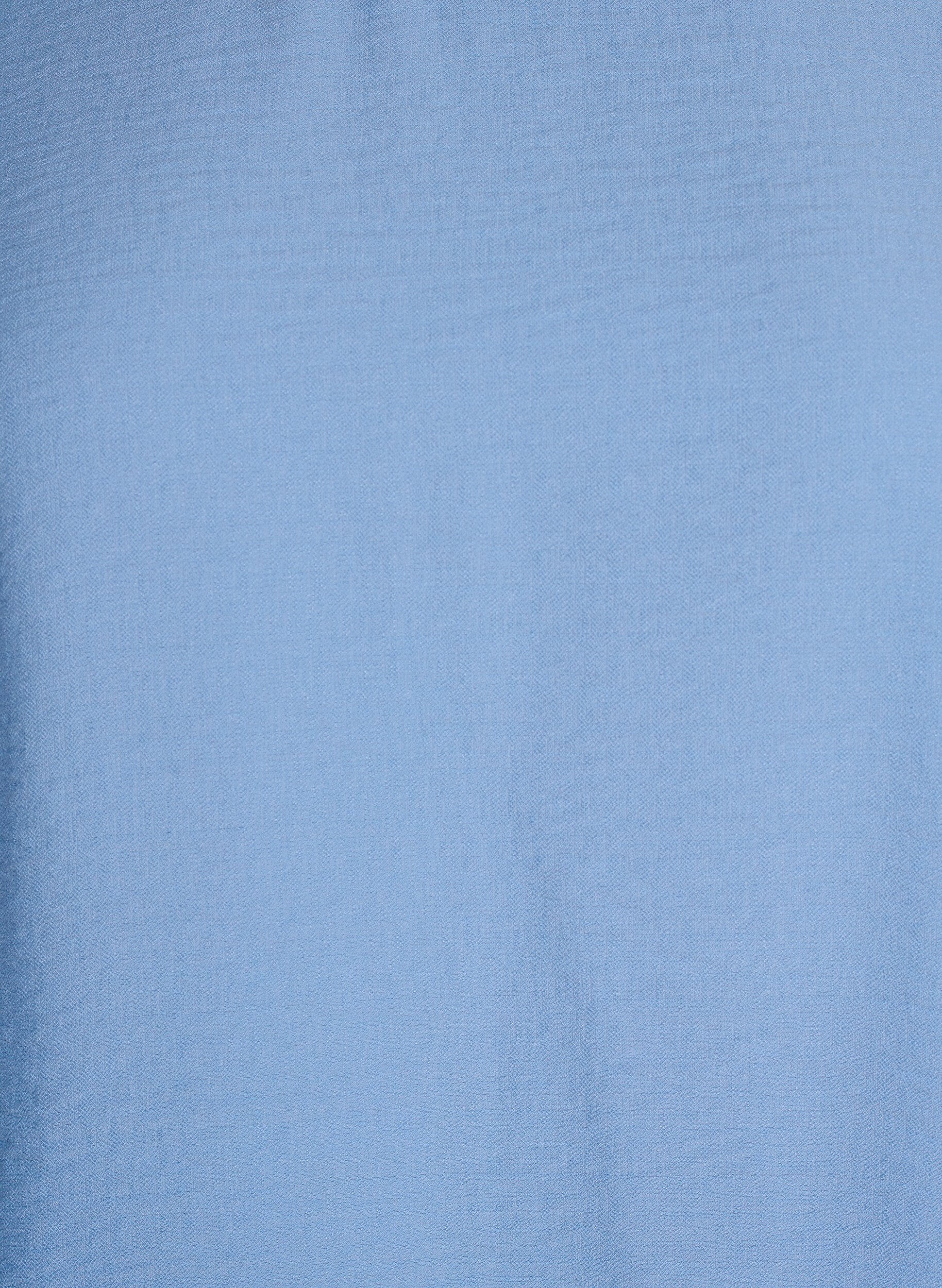 Zizzifashion Viscose blouse with 1/2 sleeves, Light Blue, Packshot image number 2