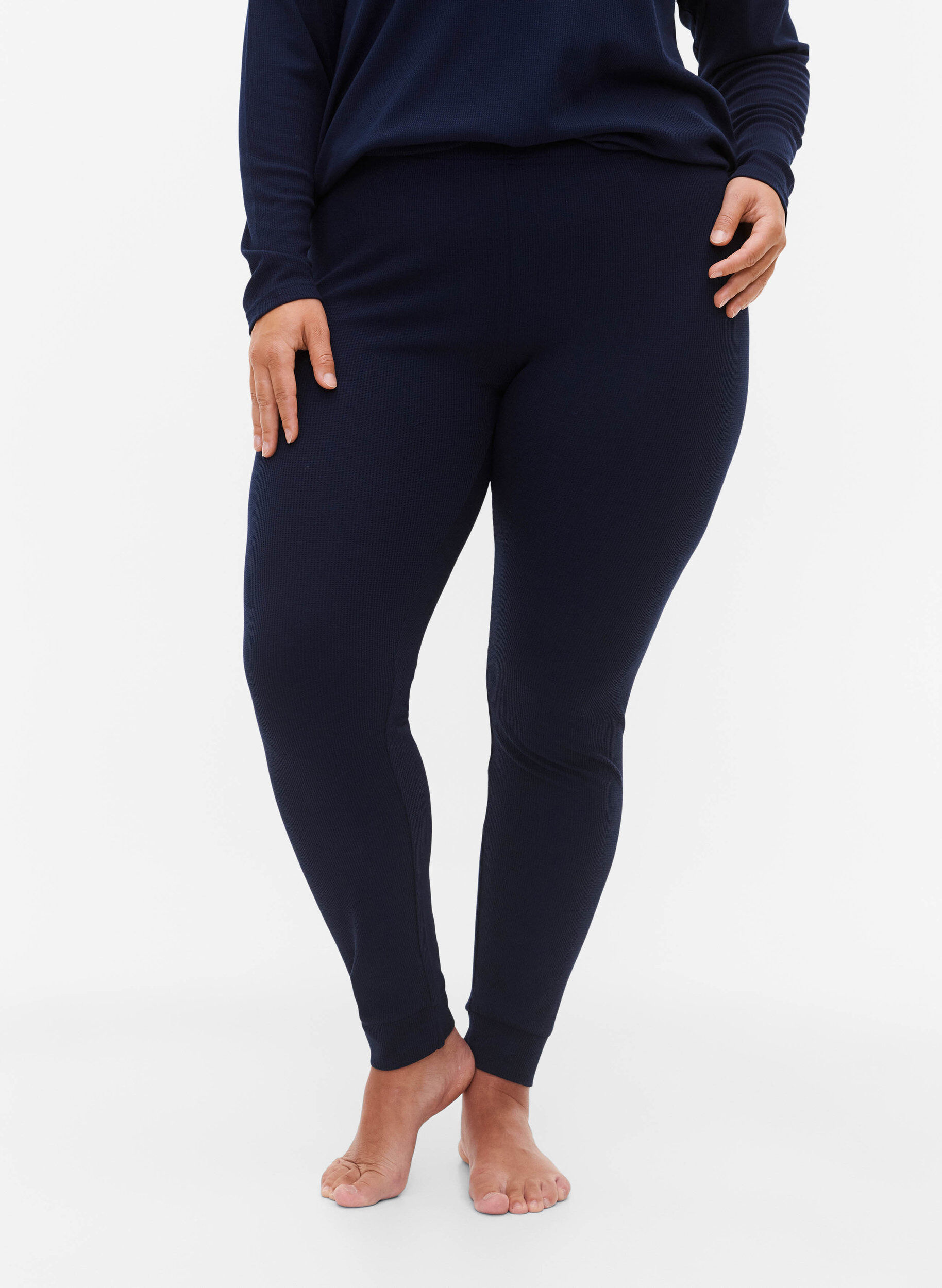 Zizzifashion Tight-fitting night pants, Navy Blazer, Model image number 2