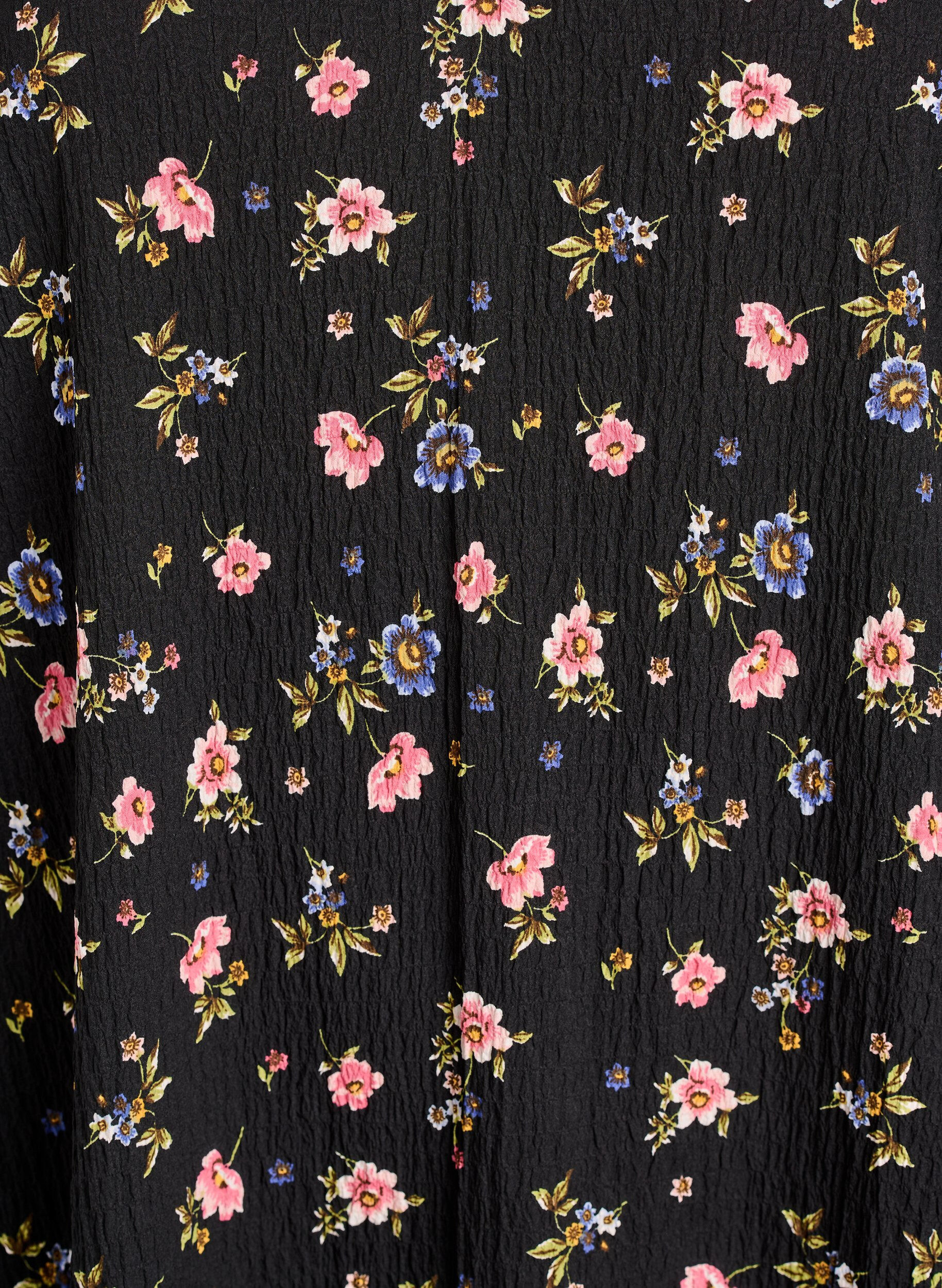 ZizzifashionShort-sleeved dress with V-neck, Black, Packshot image number 2