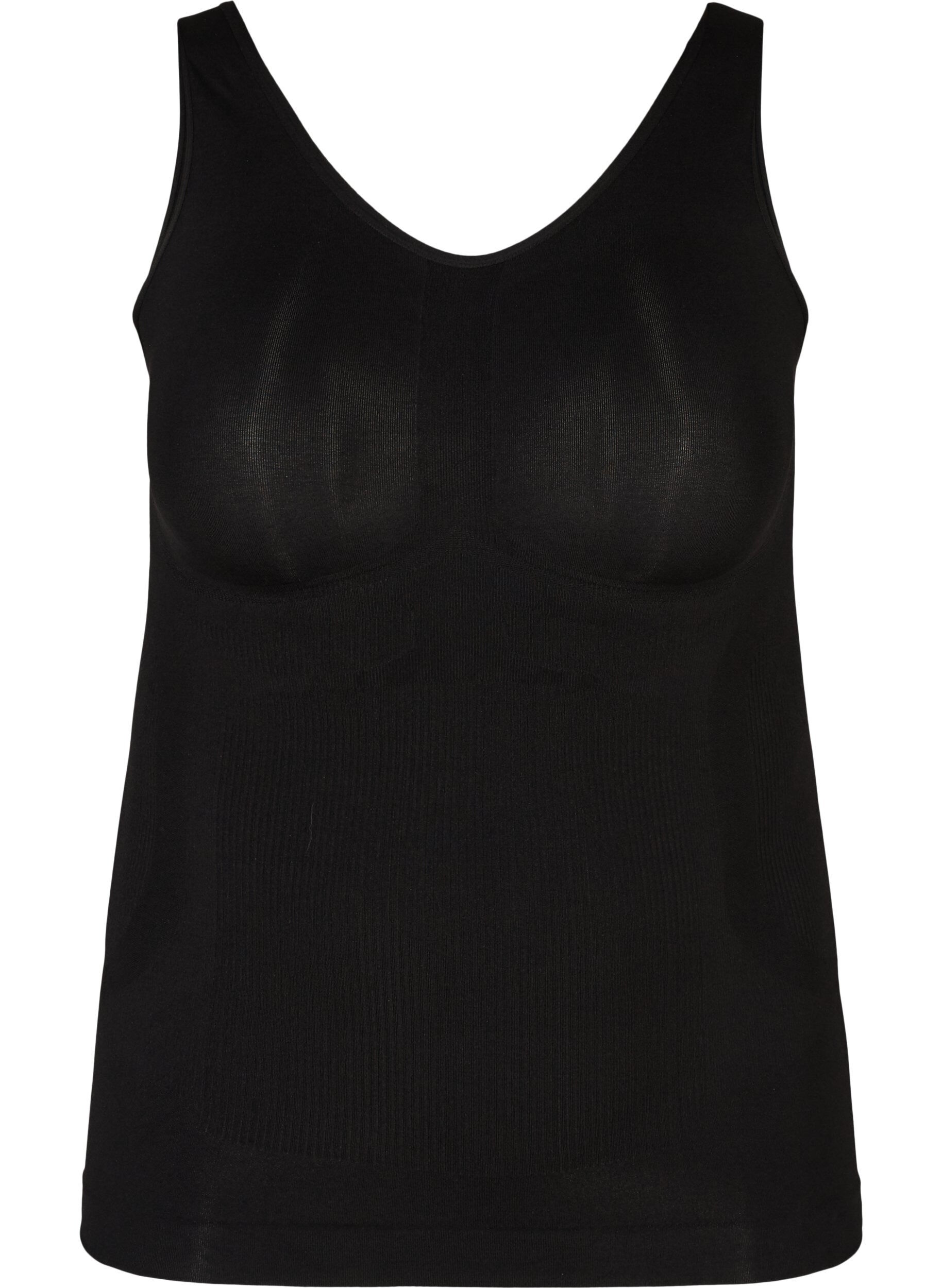 ZizzifashionShapewear top with wide straps, Black, Packshot image number 0