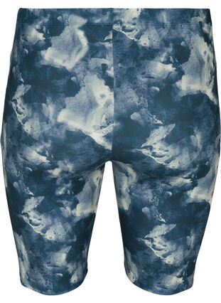 Bike shorts with print, Blue Cloud AOP, Packshot image number 1