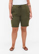 Loose cotton shorts with pockets, Green, Model image number 4