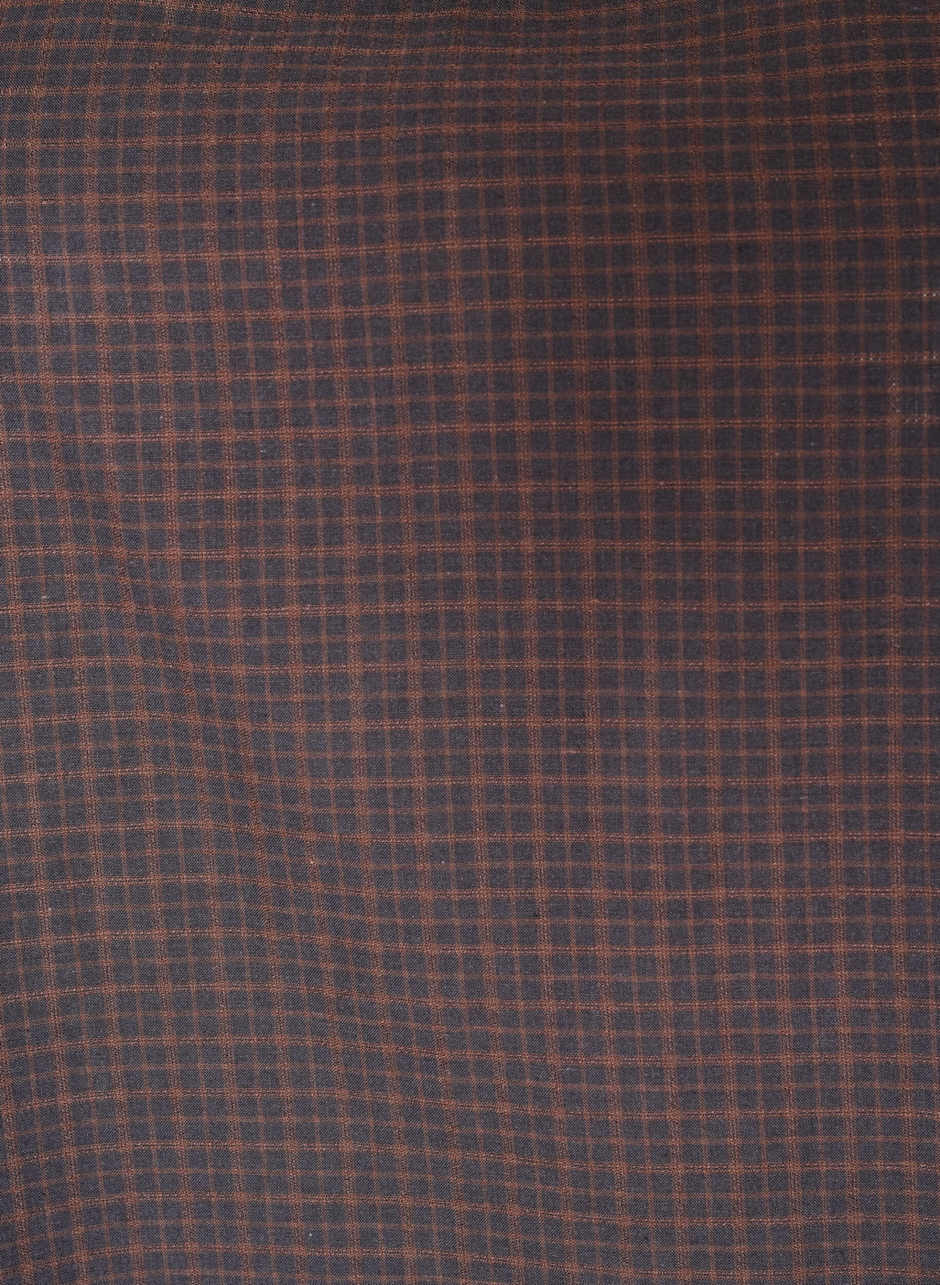 ZizzifashionShort checked dress with ruffle hem, Brown, Packshot image number 2