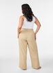Striped pyjama bottoms with a high waist and wide legs, Yellow, Model image number 1