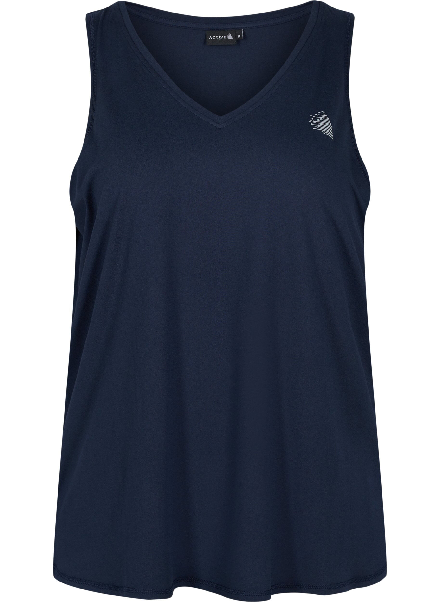 Sports top with V-neck