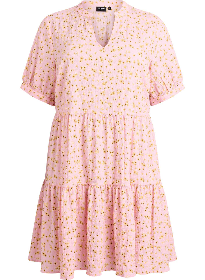 Short A-line dress, Rose, Packshot image number 0