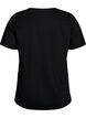 T-shirt with motif, Black, Packshot image number 1