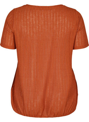T-shirt with elasticated hem, Burnt Henna Ass, Packshot image number 1