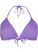Solid color triangle bikini top, Purple, Packshot image number 0
