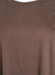 Knee-length cotton T-shirt dress, Brown, Packshot image number 2