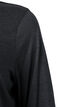 Melange blouse with long sleeves, Black Mel. , Packshot image number 2