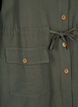 Linen blend shirt with pockets, Thyme, Packshot image number 3