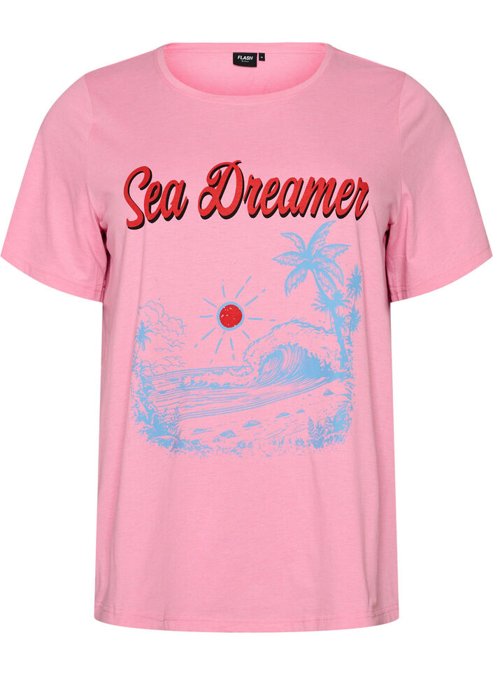 T-shirt with motif, Rose, Packshot image number 0