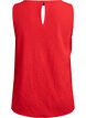 Sleeveless top with texture, Red, Packshot image number 1