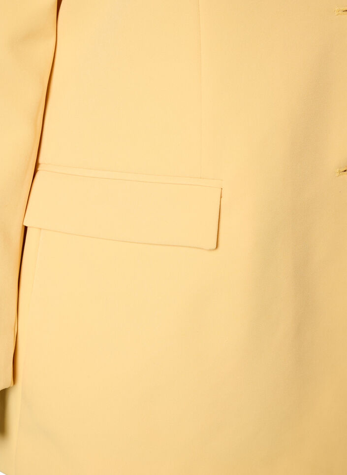 Classic blazer with button closure, Yellow, Packshot image number 3
