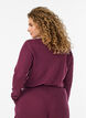 Organic cotton pyjama top with eyelet embroidery, Dark Bordeaux, Model image number 2