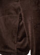 Soft velour cardigan with a zipper and high collar, Brown, Packshot image number 3