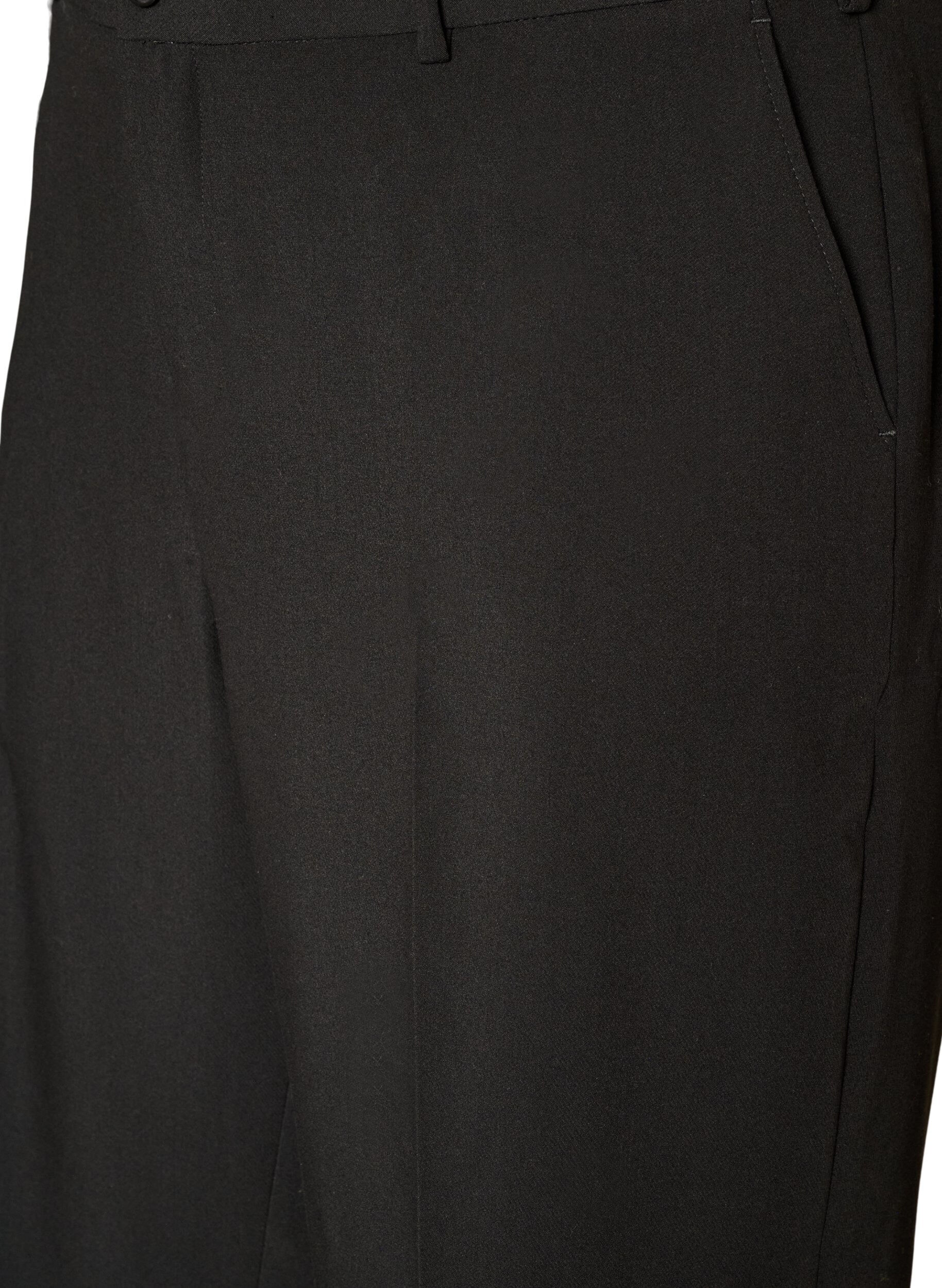 ZizzifashionTailored trousers with wide legs and high waist, Black, Packshot image number 2