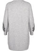 Knitted dress with decoration, Light Grey Melange, Packshot image number 1