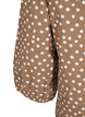 3/4 sleeve cotton blouse with polka dots, Coca Mocha Dot , Packshot image number 3