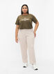Trousers with straight fit, Beige, Model image number 0